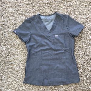 Figs Catarina top scrub Graphite color XSmall